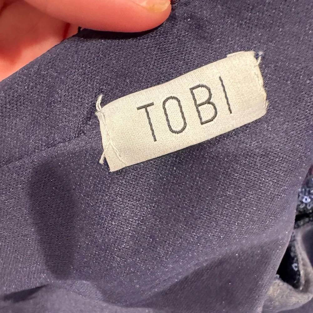 Tobi Sequin Mini Dress Size - Picture 3 of 4